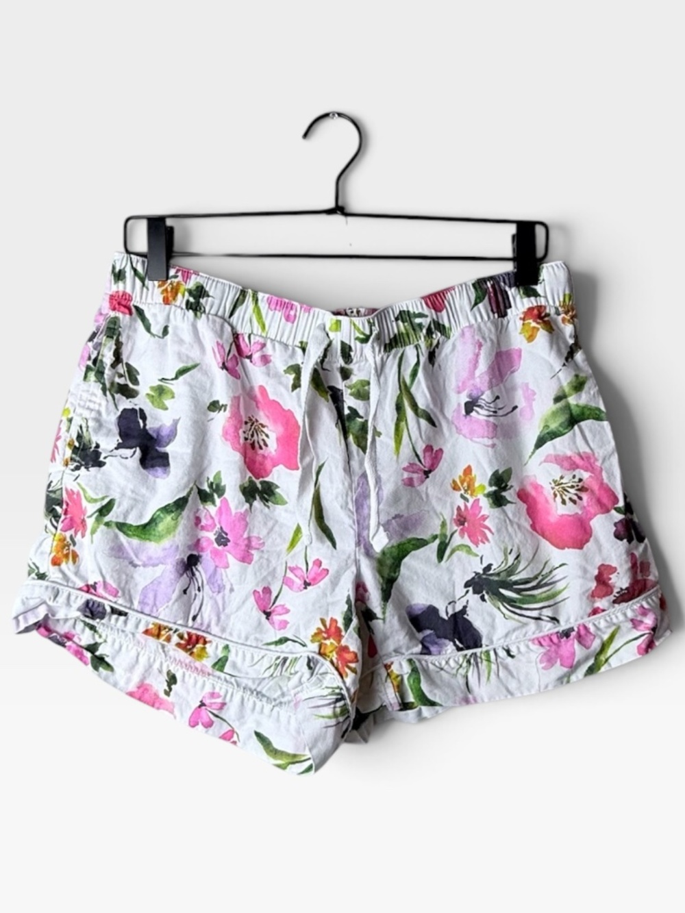 Petite Plume 2 Piece Garden Floral Shorts Pajama Set Women's Size Medium (Y) - Picture 4 of 9